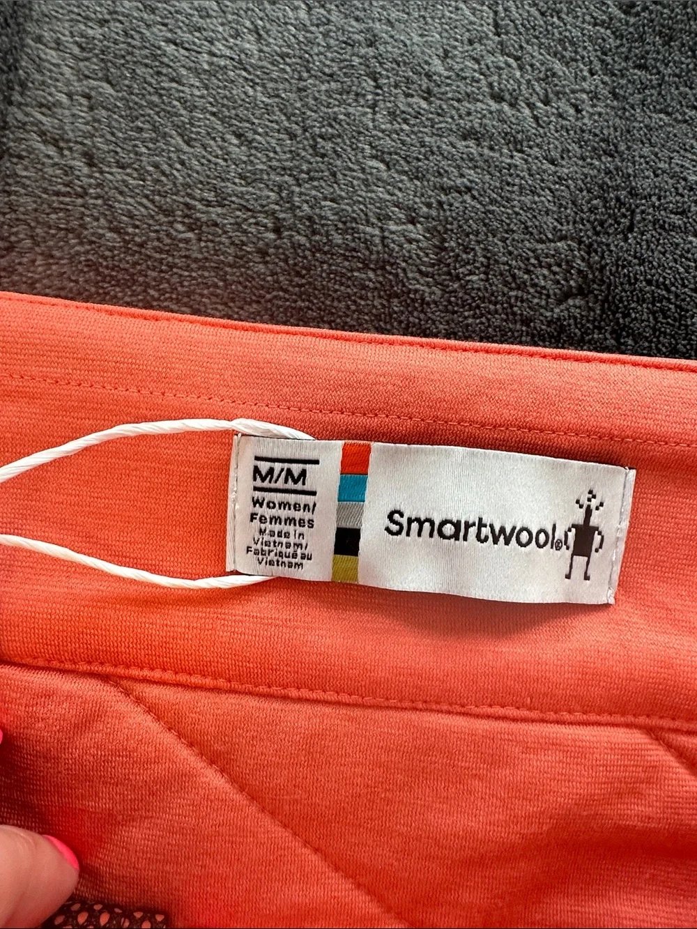 NWT Smartwool W Smartloft Skirt Coral Reef Orange Quilted Active